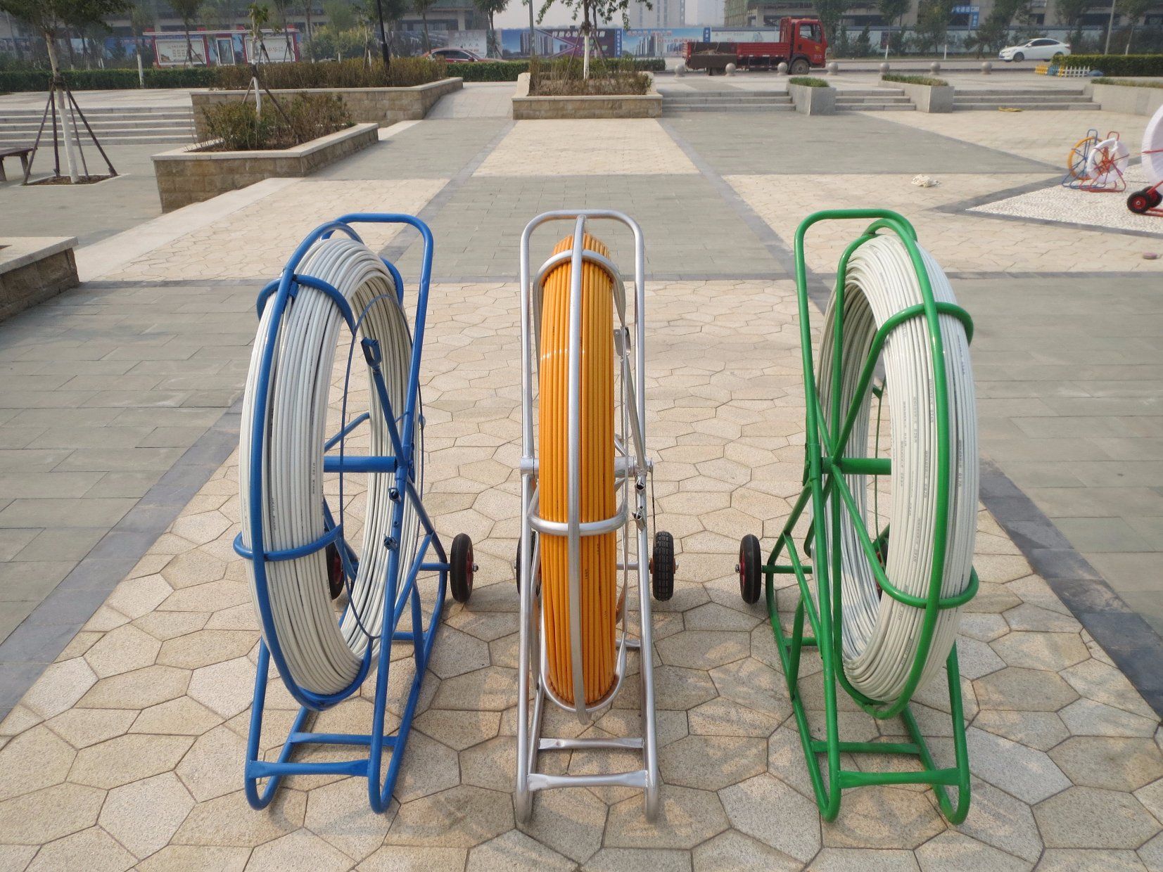 FRP Electric Cable Duct Rodders, Conduiting Cable Push Rods